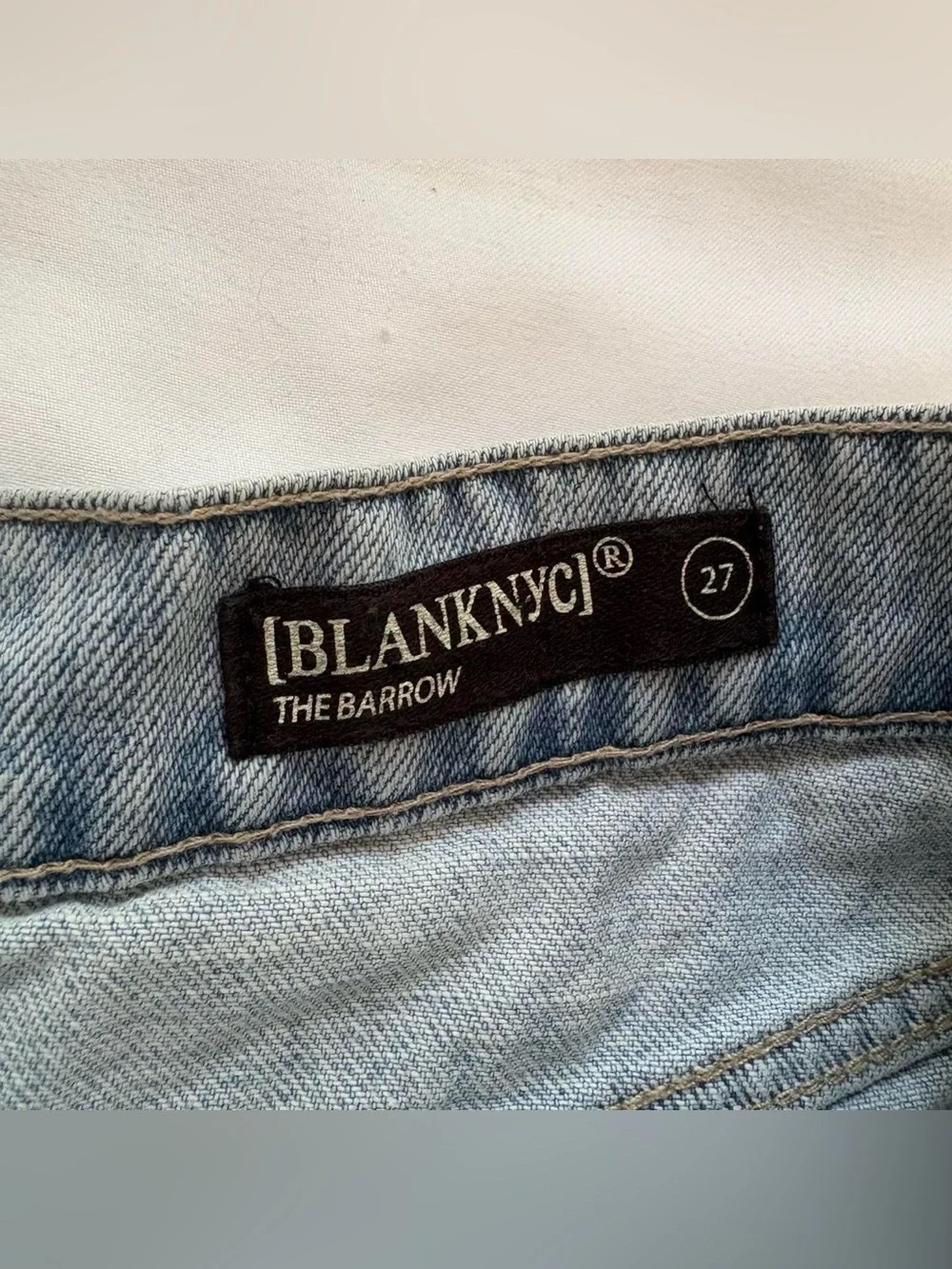 Blank NYC Palm Tree Jean Shorts